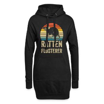 Ratten Flüsterer - Hoodie-Kleid - Schwarz - Vorne