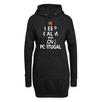 Portugal - Sweat-shirt à capuche long Femme - noir - Devant