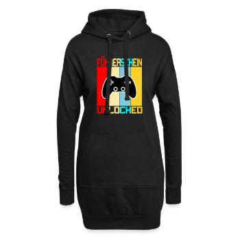 Permis de conduire - Sweat-shirt à capuche long Femme - noir - Devant