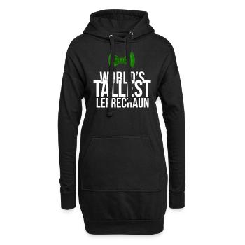 La plus grande fête du jour de la Saint-Patrick de lutin au monde - Sweat-shirt à capuche long Femme - noir - Devant