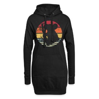 Koala Koalabär - Sweat-shirt à capuche long Femme - noir - Devant