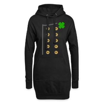 Carnaval costume carnaval carnaval fête - Sweat-shirt à capuche long Femme - noir - Devant