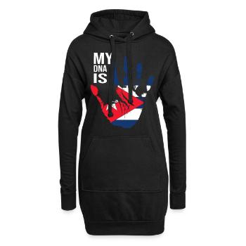 My DNA Is Cuban, Cool Cuba Flag, Cuba Love, Cuba - Hoodie-Kleid - Schwarz - Vorne