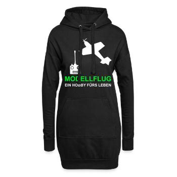 Modellflug Hobby Modellflieger Flieger - Hoodie-Kleid - Schwarz - Vorne