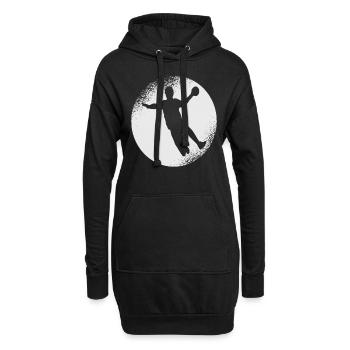 Handball Hobby - Hoodie-Kleid - Schwarz - Vorne