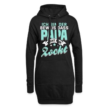 Lustiger Papa Spruch Zocker Videospiel Geschenk - Hoodie-Kleid - Schwarz - Vorne