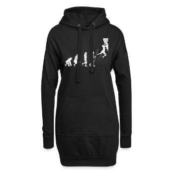 grimper - Sweat-shirt à capuche long Femme - noir - Devant