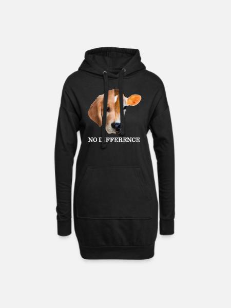 No difference Vegan - Hoodie-Kleid - Schwarz