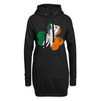 Irlande Dublin - Sweat-shirt à capuche long Femme - noir - Devant
