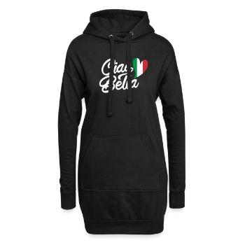 Ciao Bella - Hoodie-Kleid - Schwarz - Vorne