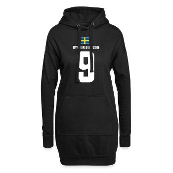 Schwedische Namen Fußball Sauf Mallorca Trikot - Hoodie-Kleid - Schwarz - Vorne