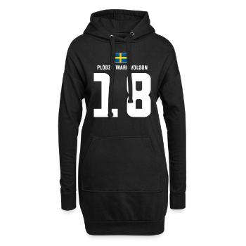 Schwedische Namen Fußball Sauf Mallorca Trikot - Hoodie-Kleid - Schwarz - Vorne