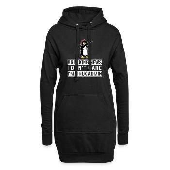IT nerd Linux Linux penguin geek software engineer - Hoodie Dress - black - Front