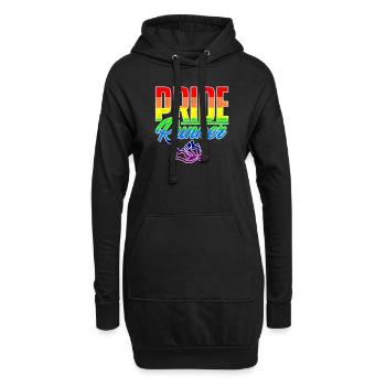 Pride Runner schwulen lesben T-Shirt - Hoodie-Kleid - Schwarz - Vorne