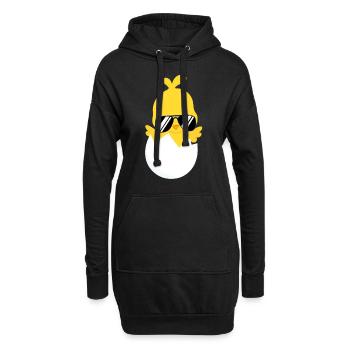 Ostern Küken Lustig Für Damen, Herren Und Kinder - Hoodie-Kleid - Schwarz - Vorne