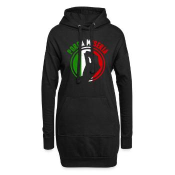 Italien Sicilia - Hoodie-Kleid - Schwarz - Vorne
