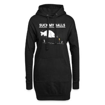 Suck My Balls Carp Angler Boilies disant Drôle - Sweat-shirt à capuche long Femme - noir - Devant