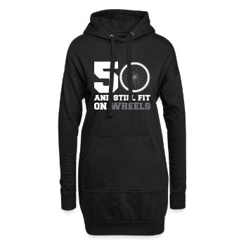 50er 50. Geburtstag Radsport Radfahrer Geschenk - Hoodie-Kleid - Schwarz - Vorne