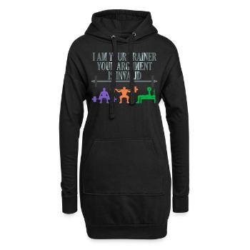 Entraîneur personnel d'entraînement physique - Sweat-shirt à capuche long Femme - noir - Devant