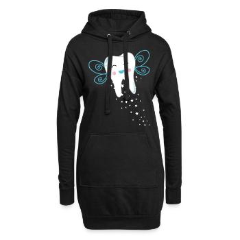 Assistante dentaire Cadeau Petite souris Pour dames - Sweat-shirt à capuche long Femme - noir - Devant