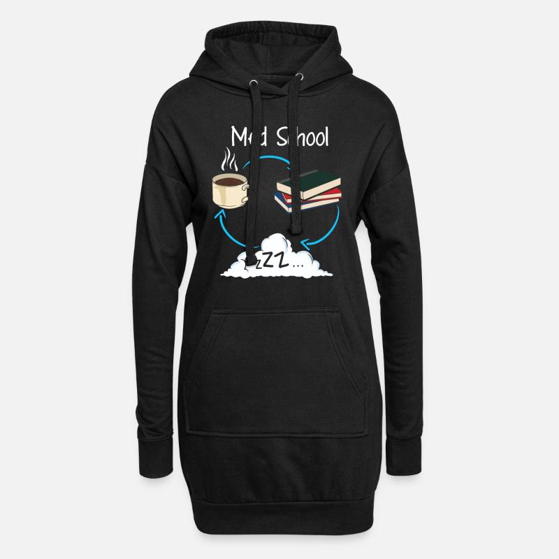 Medizin Student Medizinstudent Studium Geschenk - Hoodie-Kleid - Schwarz