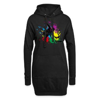 Disc Golf Frisbee - Sweat-shirt à capuche long Femme - noir - Devant