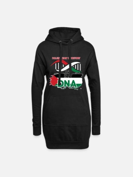 palästinensisches Gebiet ist in meiner DNA - Hoodie-Kleid - Schwarz