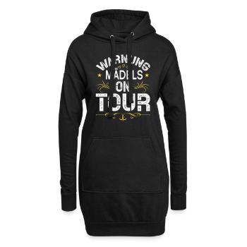 Mädels on Tour Mädelstrip Girls Trip Mädelstour - Hoodie-Kleid - Schwarz - Vorne