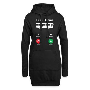 conducteur - Sweat-shirt à capuche long Femme - noir - Devant