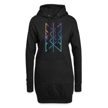 Vikings Vikings - Sweat-shirt à capuche long Femme - noir - Devant
