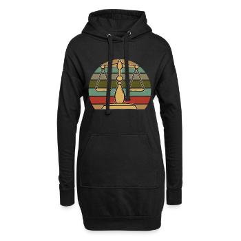 Tribunal Justice Droit - Sweat-shirt à capuche long Femme - noir - Devant