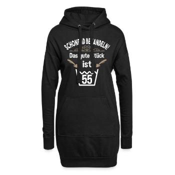55. Geburtstag 55 Jahre Schonend Behandeln 55 - Hoodie-Kleid - Schwarz - Vorne