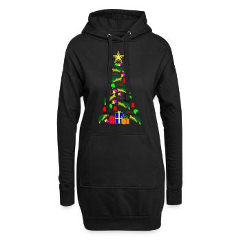 Turtle Christmas Gift - Hoodie Dress - black - Front