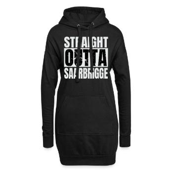 Saarland Saarbrigge Saarbrigger Saar - Hoodie-Kleid - Schwarz - Vorne