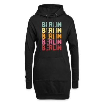 Berlin - Hoodie-Kleid - Schwarz - Vorne