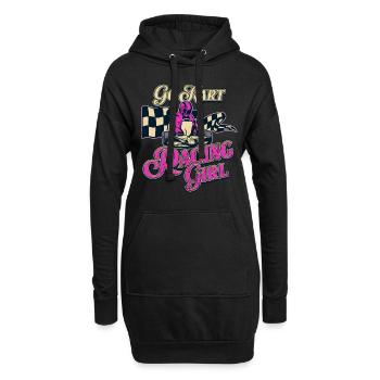 Go Kart - Hoodie-Kleid - Schwarz - Vorne
