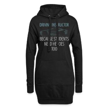 Fahrlehrer Geschenk Schüler Fahrstunde - Hoodie-Kleid - Schwarz - Vorne