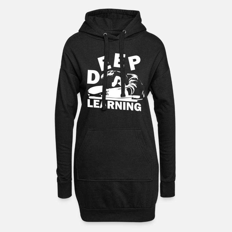 Deep Learning - Hoodie-Kleid - Schwarz