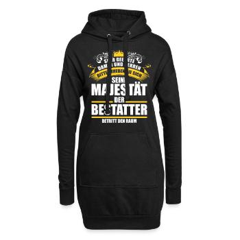 Lustiges Bestatter Sprüche Geschenk - Hoodie-Kleid - Schwarz - Vorne