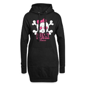 Punk Rock Musik Punkrocker Punks Punker Geschenk - Hoodie-Kleid - Schwarz - Vorne