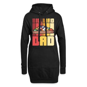 Billiard Dad - Hoodie-Kleid - Schwarz - Vorne