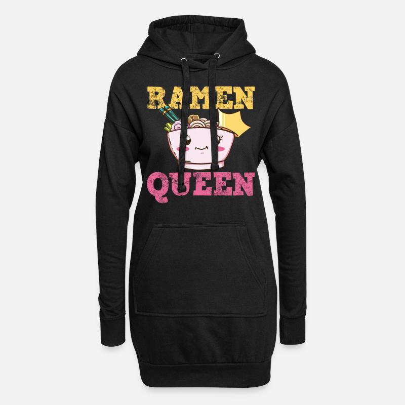 Ramen - Hoodie-Kleid - Schwarz