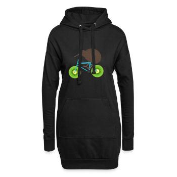 Neuseeland Kiwi Geschenk - Hoodie-Kleid - Schwarz - Vorne