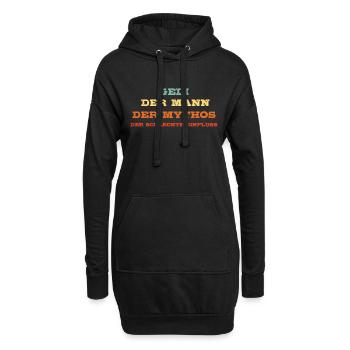 Gedi der Mann der Mythos der schlechte einfluss - Hoodie-Kleid - Schwarz - Vorne