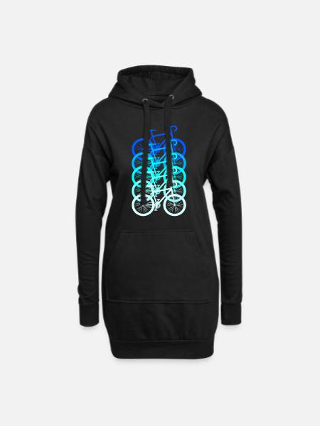 Bike gift - Hoodie Dress - black