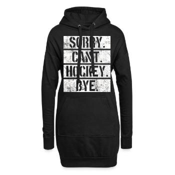Hockey hockey - Sweat-shirt à capuche long Femme - noir - Devant