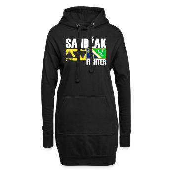 Sandzak Fighter, Sandzak Flag, Proud Sandzaklija - Hoodie Dress - black - Front
