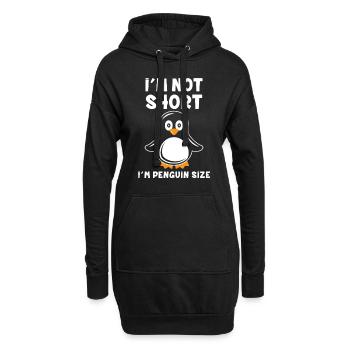 I'm Not Short I'm Penguin Size - Hoodie-Kleid - Schwarz - Vorne