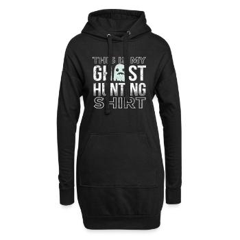 C'est ma chemise de chasse fantôme Paranormal Geister - Sweat-shirt à capuche long Femme - noir - Devant