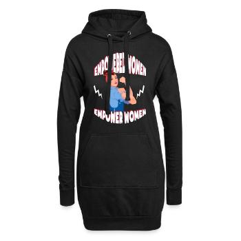Empower Women - Hoodie-Kleid - Schwarz - Vorne